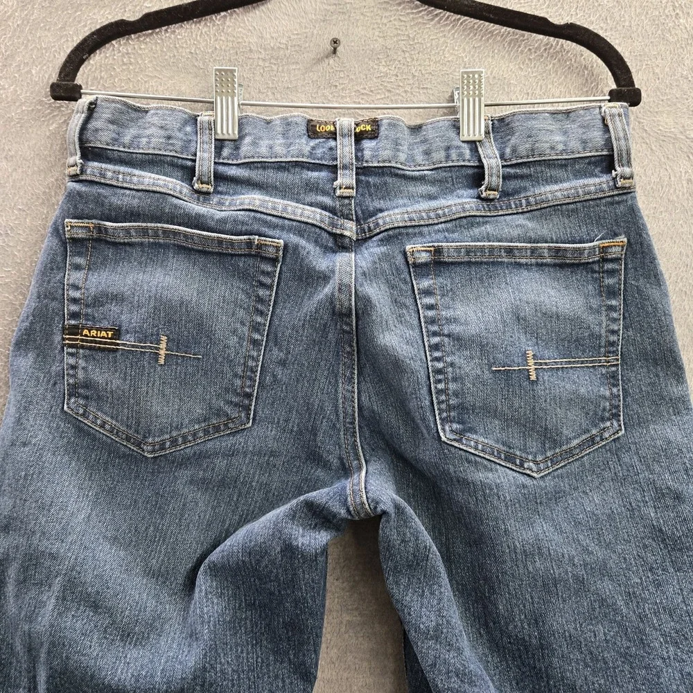 Ariat Rebar Men Jeans 30X30 Blue Denim M4 Bootcut‎ 28